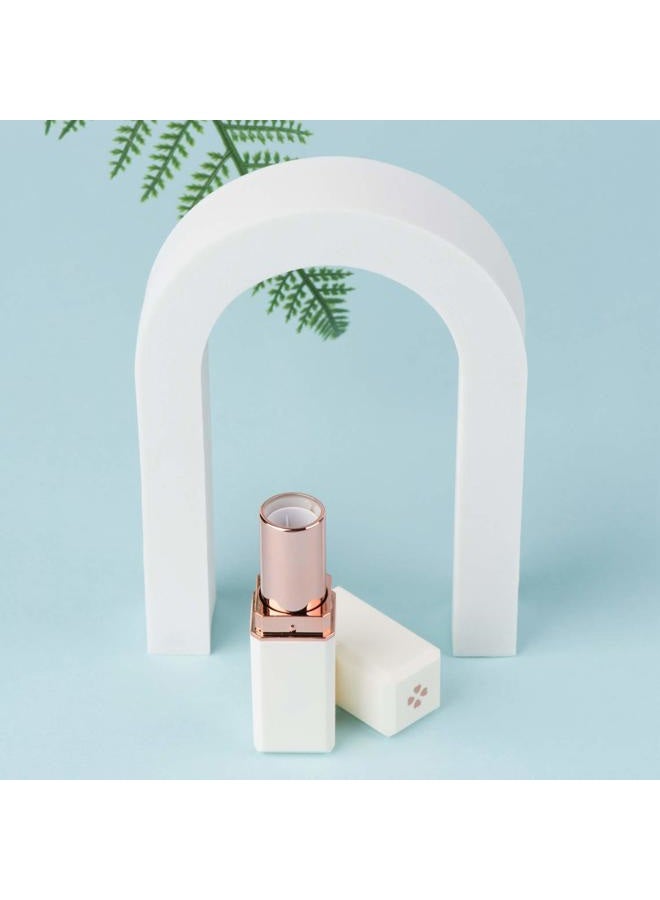 Allwon 10Pcs White Empty Lipstick Tubes DIY Lip Balm Container (Square Tube) - Image 5