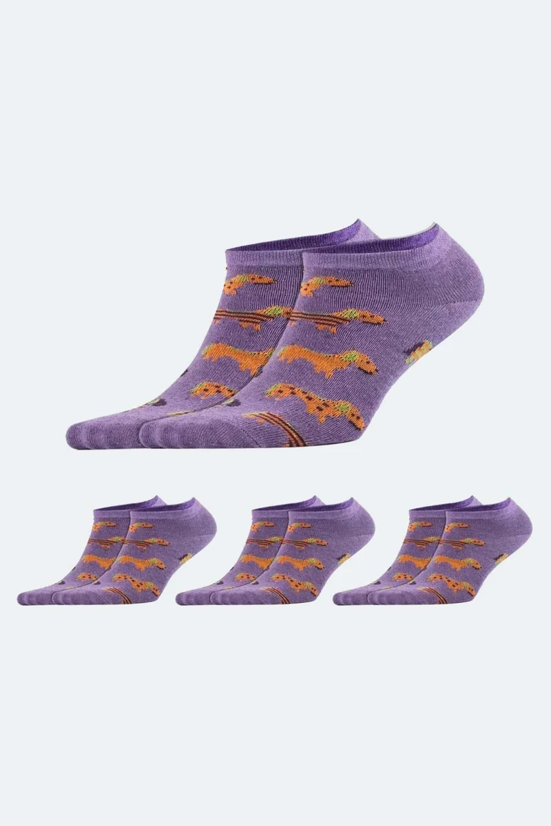 Socksmax Women's Cotton 3 Pairs Patterned Booties Socks – 1711
