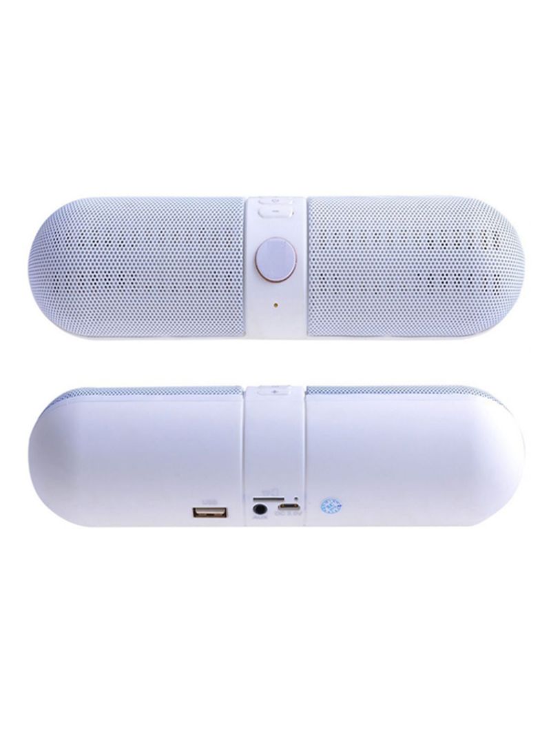 NIBEMINENT Portable Shockproof Bluetooth Speaker For Tablet White 