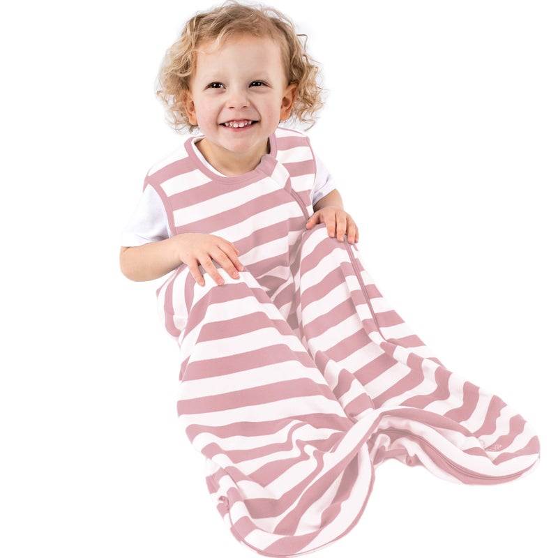 Woolino Ecolino Organic Cotton Baby Sleep Sack 2Way Zipper Baby Wearable Blanket Toddler Sleeping Bag Sack 1836 Months Blush 