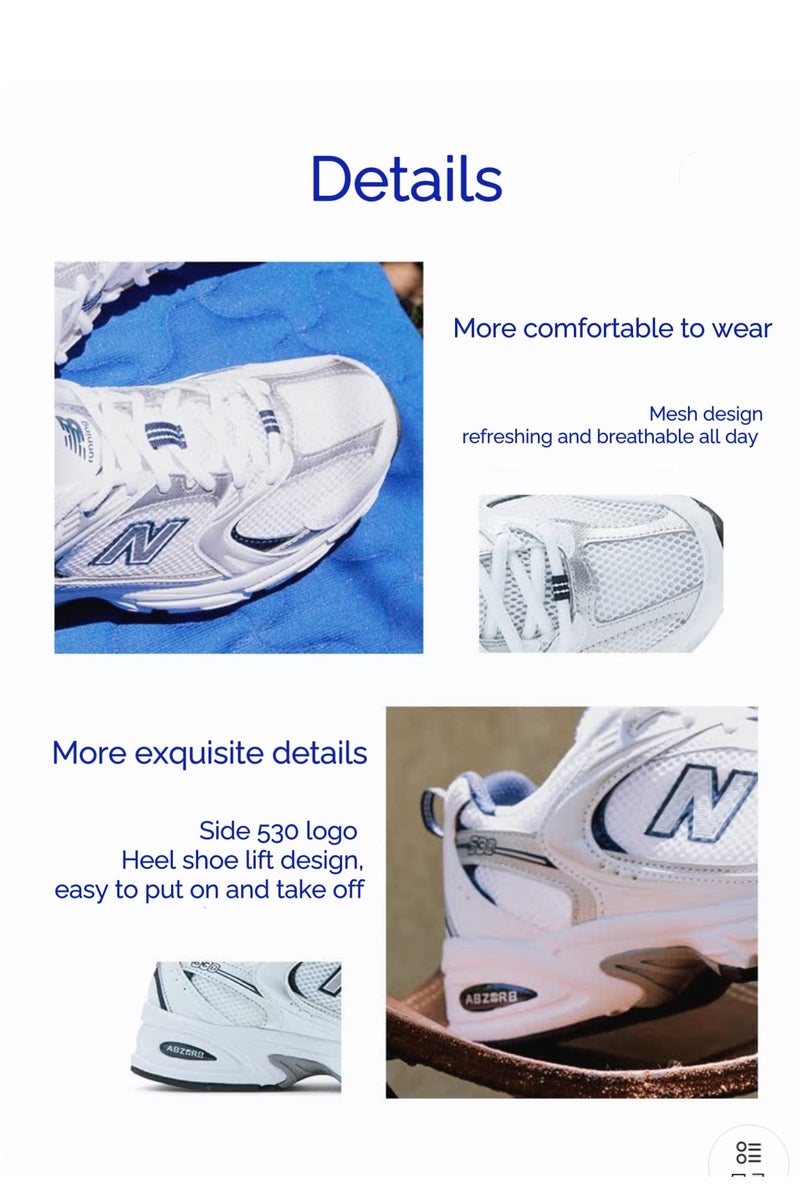 New Balance x Staud New Balance 530 Casual Sneakers - Image 5