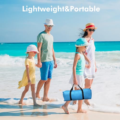 Etto Beach Tent Portable Sun Shelter for 23468 Person with UPF 50 UV Protection Easy Setup Waterproof Beach Shade Canopy Cabana for Family Outdoor and Picnics Fishing with Carrying Bag - Image 3