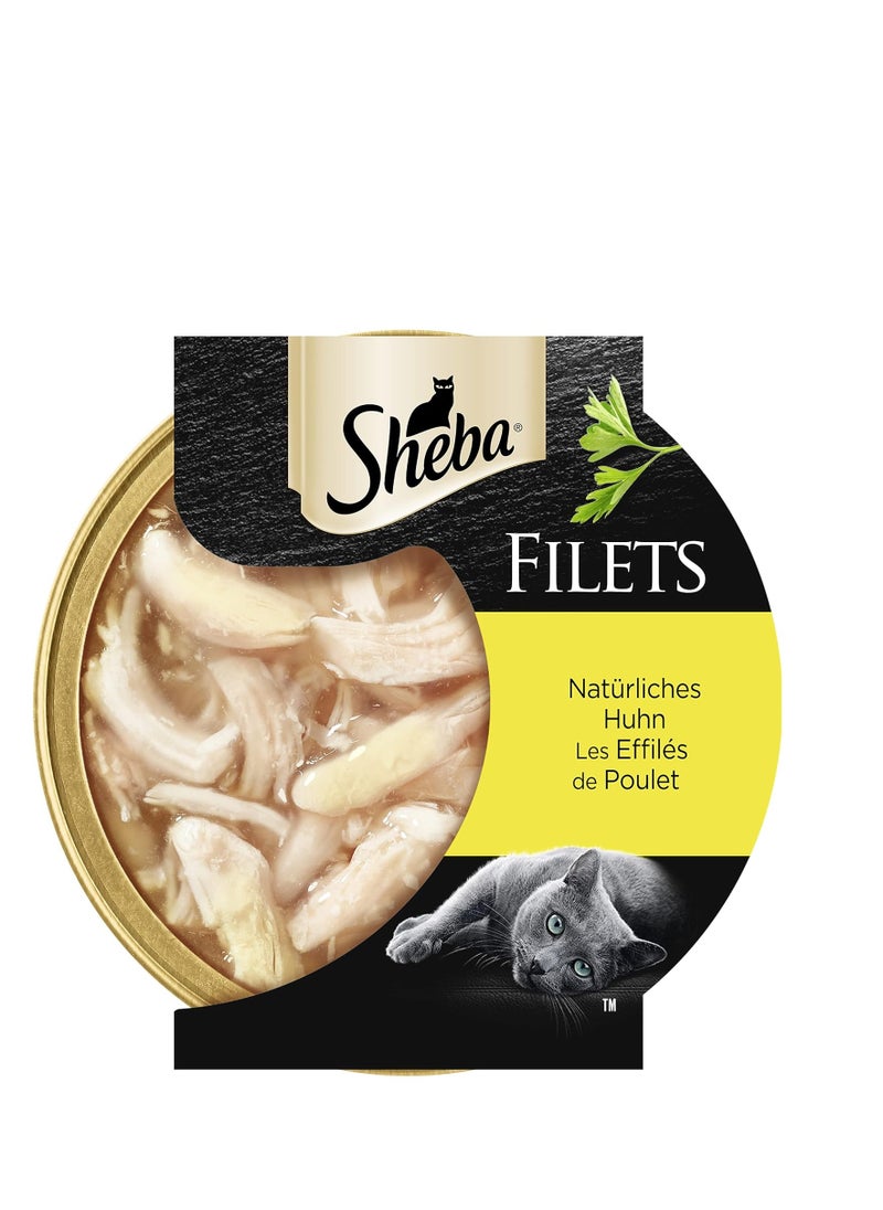 Sheba sheba dome natural shredded chicken 60g pack of 6 