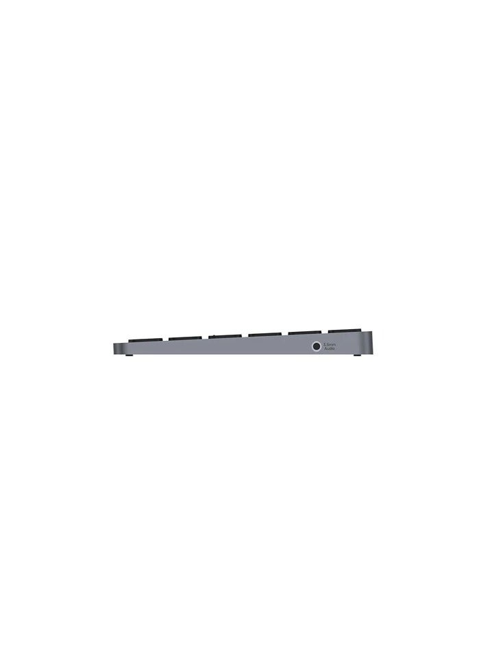 9-in-1 USB-C Hub with Keyboard- Support  3 x USB 3.0 Ports, HDMI 2.0, SD/Micro SD, Audio Jack & 100W PD Charging