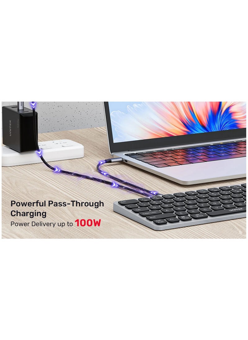 9-in-1 USB-C Hub with Keyboard- Support  3 x USB 3.0 Ports, HDMI 2.0, SD/Micro SD, Audio Jack & 100W PD Charging - pzsku/ZEA5D9DA2E8A8BEFCC60CZ/45/_/1740389522/dd9fc727-c32c-480f-a792-eb3e0b2d96e2