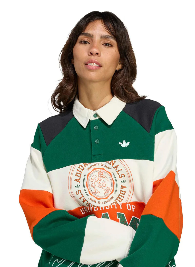adidas Originals R3Cod Athl Dept Ncaa University Of Miami Graphic T-Shirt