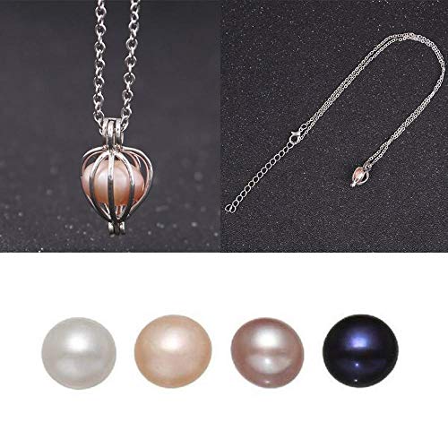 Magnitt Freshwater Pearl Oyster Cultured Love Wish Round Pearls Various Shining Meaningful Color, Oysters with Pearls Inside with DIY Necklace Pearl Kit Gift for Women (7-8mm/4Pcs) - Image 5