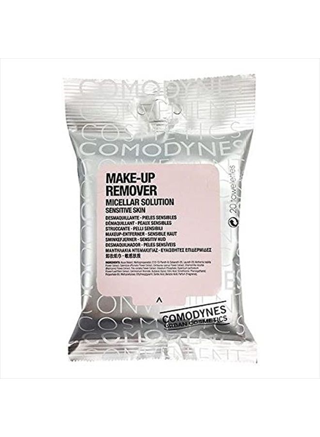 COMODYNES Make Up Remover Towels for Face and Eyes, Oats (Sensitive skin) - 20 ea - Image 2