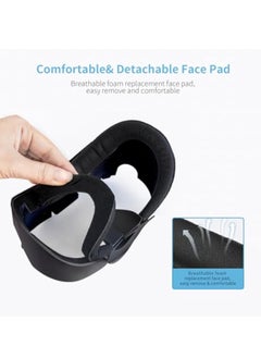 KASTWAVE Face Cover Cooling Fan for Oculus Quest 3, Comfortable Foam Pad Fan Cooler, RGB Cooling Fan Rechargeable, with 2 RGB Modes, Active Air Circulation Ventilation to Relieve Lens Fogging, Black  - Image 3