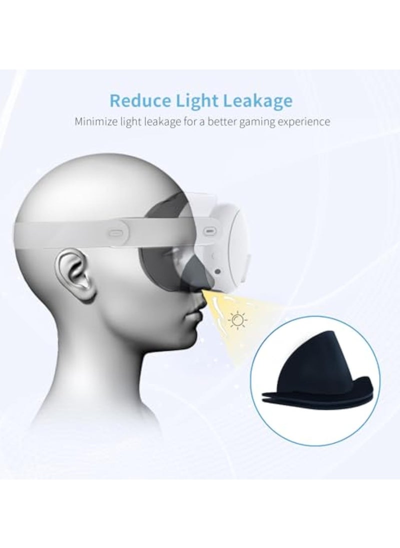 KASTWAVE - Face Cover Cooling Fan for Oculus Quest 3, Comfortable Foam Pad Fan Cooler, RGB Cooling Fan Rechargeable, with 2 RGB Modes, Active Air Circulation Ventilation to Relieve Lens Fogging, Black - Image 1