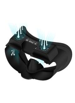 KASTWAVE Face Cover Cooling Fan for Oculus Quest 3, Comfortable Foam Pad Fan Cooler, RGB Cooling Fan Rechargeable, with 2 RGB Modes, Active Air Circulation Ventilation to Relieve Lens Fogging, Black  - Image 1
