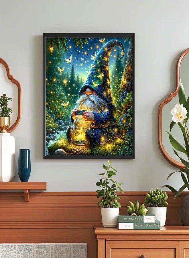 مجموعة رسم غنوم بالأرقام للمبتدئين من الكبار، مجموعة رسم غنوم بالأرقام على قماش، لوحة أكريليك للرسم بالأرقام، هدية لتزيين المنزل، مقاس 16×16 بوصة - Image 3