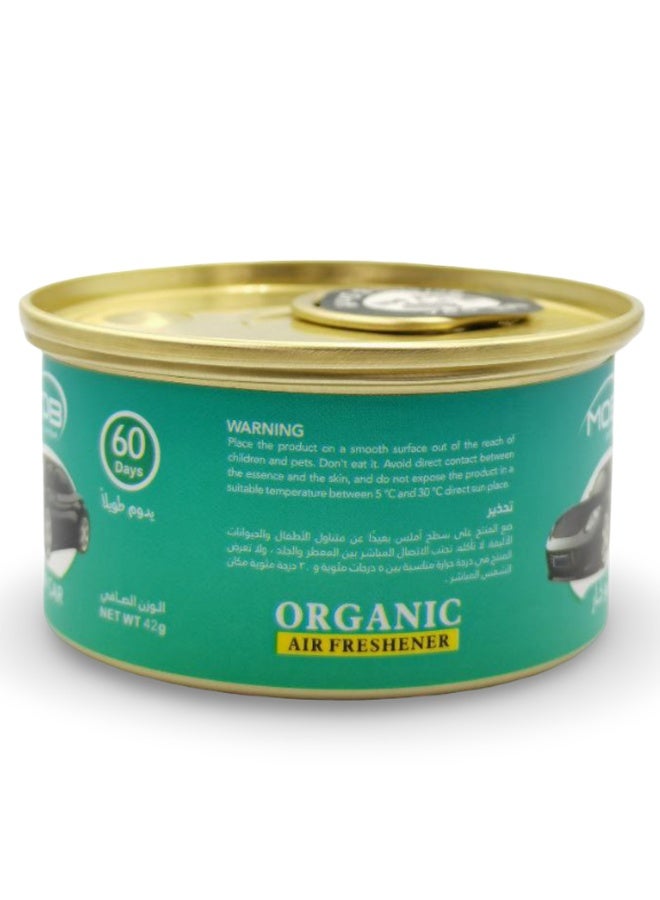 MOB Organic "New Car" Scent Air Freshener Can - Long-Lasting 60 Days, 42g Solid Gel for Car Dashboard or Cup Holder, Leak-Proof & All-Weather Performance - Image 3