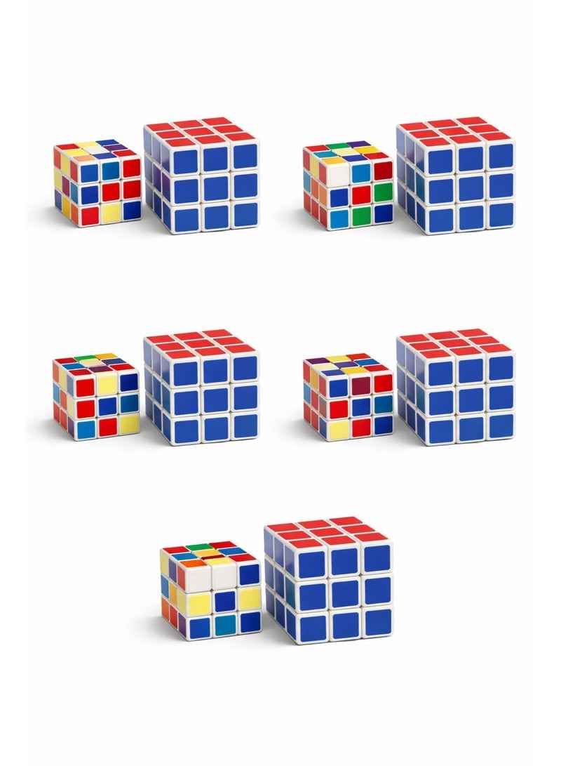 لغز المكعب السحري 3x3x3 للأطفال من سن 6 سنوات فما فوق - لغز متعرج باللون - Image 1