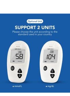 SINOCARE Blood Glucose Monitoring System With 50 Test Strips And Lancets  - Image 4