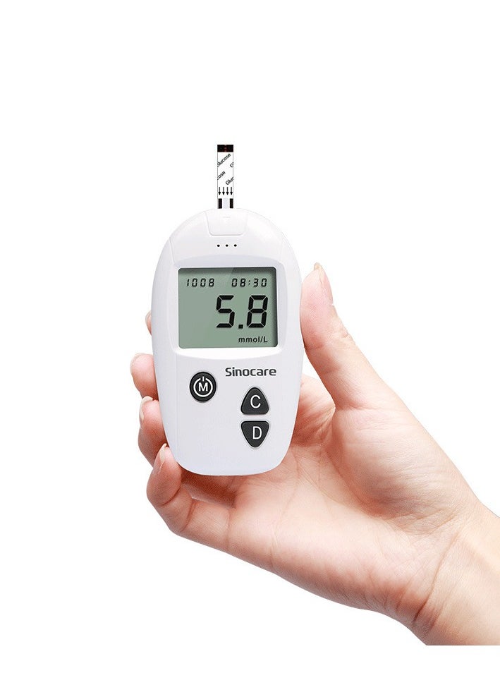 SINOCARE - Blood Glucose Monitoring System With 50 Test Strips And Lancets - Image 1