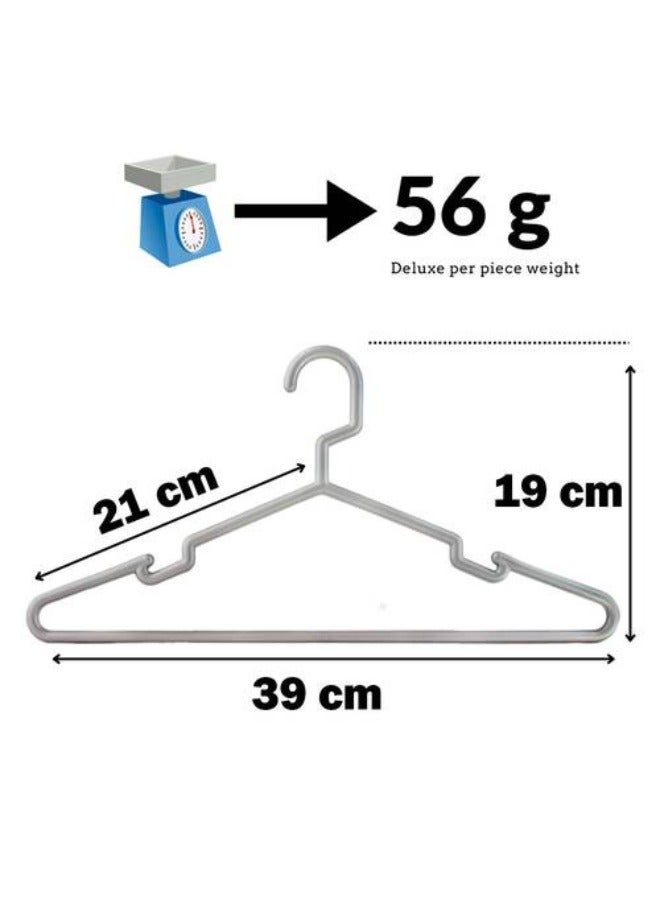 Kanz Aladwaa Clothes hangers (216 pieces), deluxe type, silver color  - Image 2