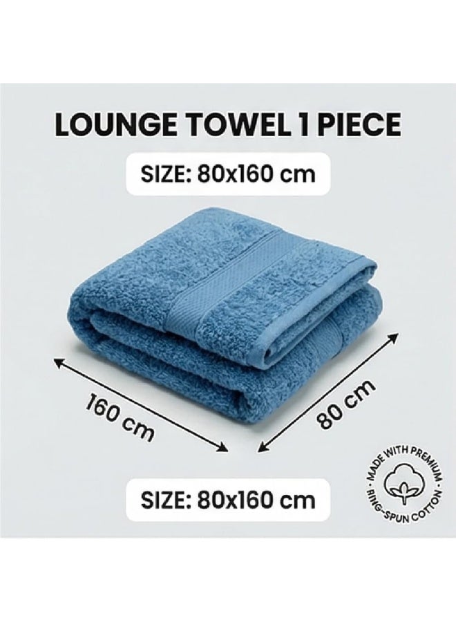 EBREEZZ Premium Cotton Body Towel – 70 × 140 cm | 650 GSM Ultra Soft & Highly Absorbent (1 Piece) - Image 5