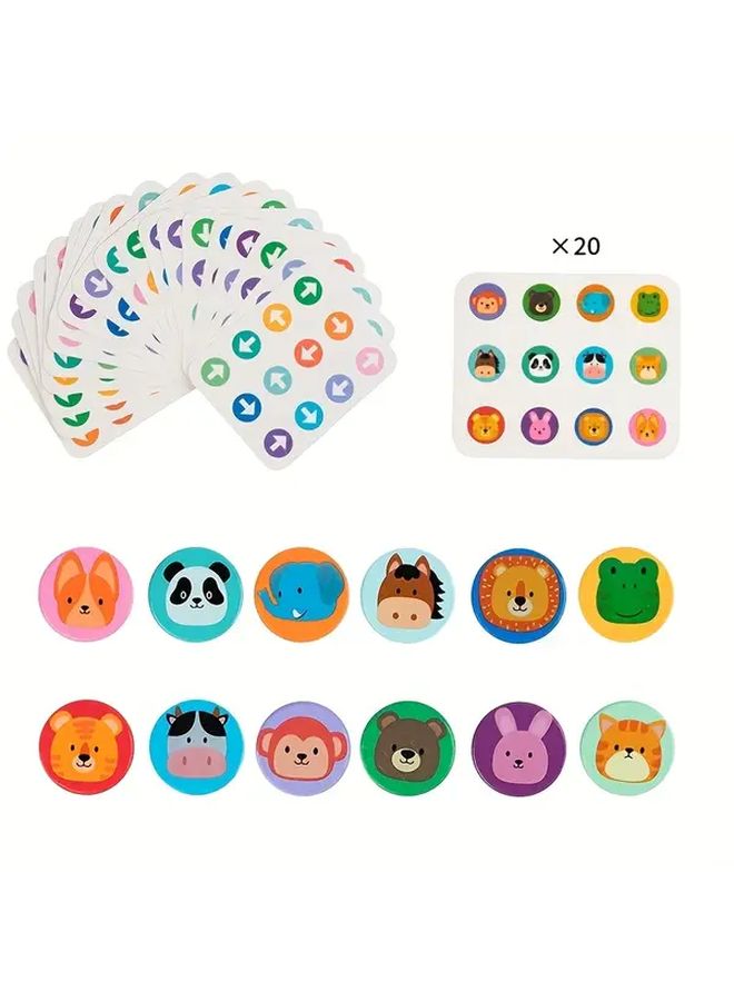 Wooden Toys With 12 Animal Pairs For Direction Recognition Memory Skill Party Gift - Image 5