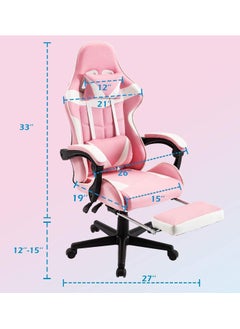 Gaming Chair with Footrest Computer Chair Deak Chair High Back Racing Style Office Chair with Headrest Lumbar Support Adjustable Office Chair - pzsku/ZEA5DF47D8E800F16ABD7Z/45/_/1725870100/39749411-4a93-47f6-9e38-45f71d8ac252