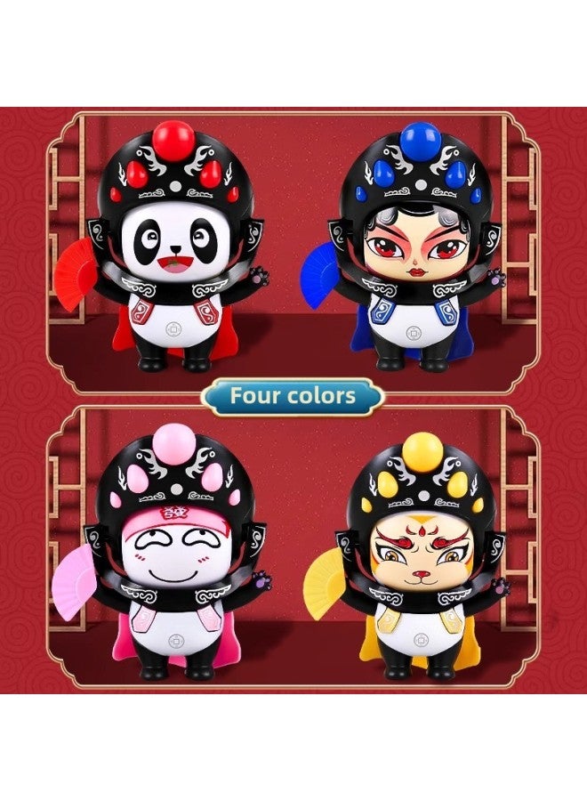 Sichuan Opera Face-changing Doll Nezha Aobi Expression Bag Internet Celebrant Explosions Decompression Children's Toy Keychain Doll Pendant-Color:Sichuan Drama Face Changing