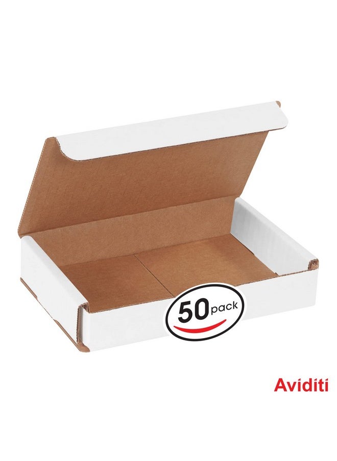 Shipping Boxes Small 6"L X 4"W X 1"H, 50-Pack | Corrugated Cardboard Box For Packing, Moving And Storage