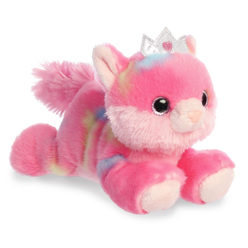 AuroraÂ® Vibrant Bright Fanciesâ„¢ Princess Frutti Kittyâ„¢ Stuffed Animal - Eye-Catching Fun - Delightful Cuddles - Pink 7.5 Inches - Image 1