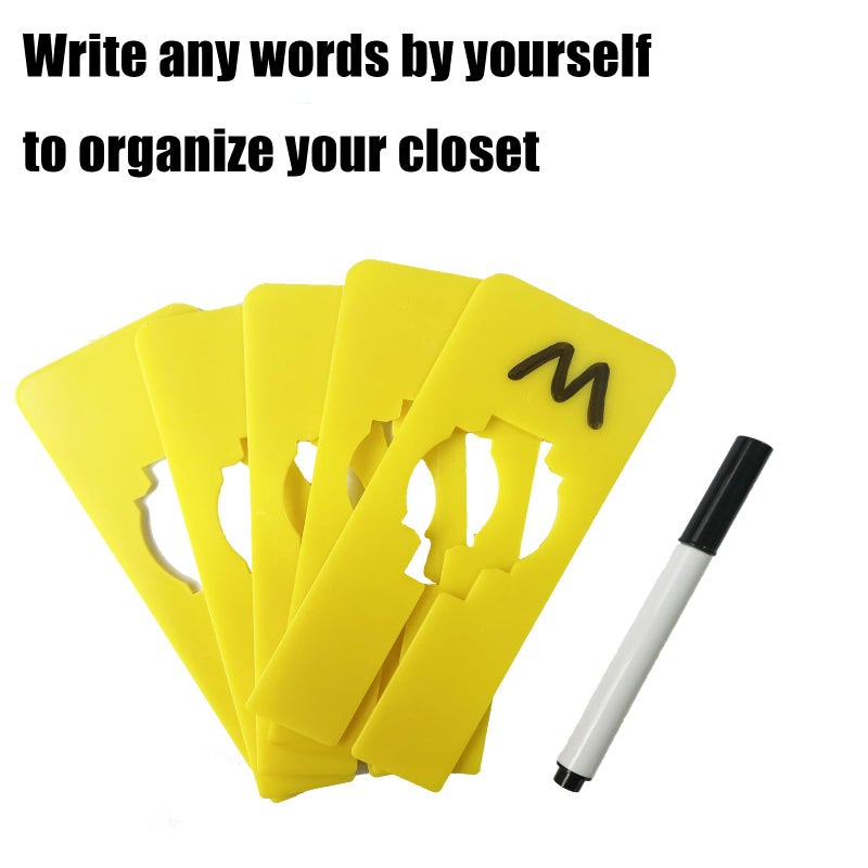 Casavibe 30 Pcs Dividers For Hanging Clothes  Clothing Plastic Rack Size Dividers Rectangular Reusable Closet Separators Closet Labels Dividers Closet Clothes Dividers(Colorful) - Image 5