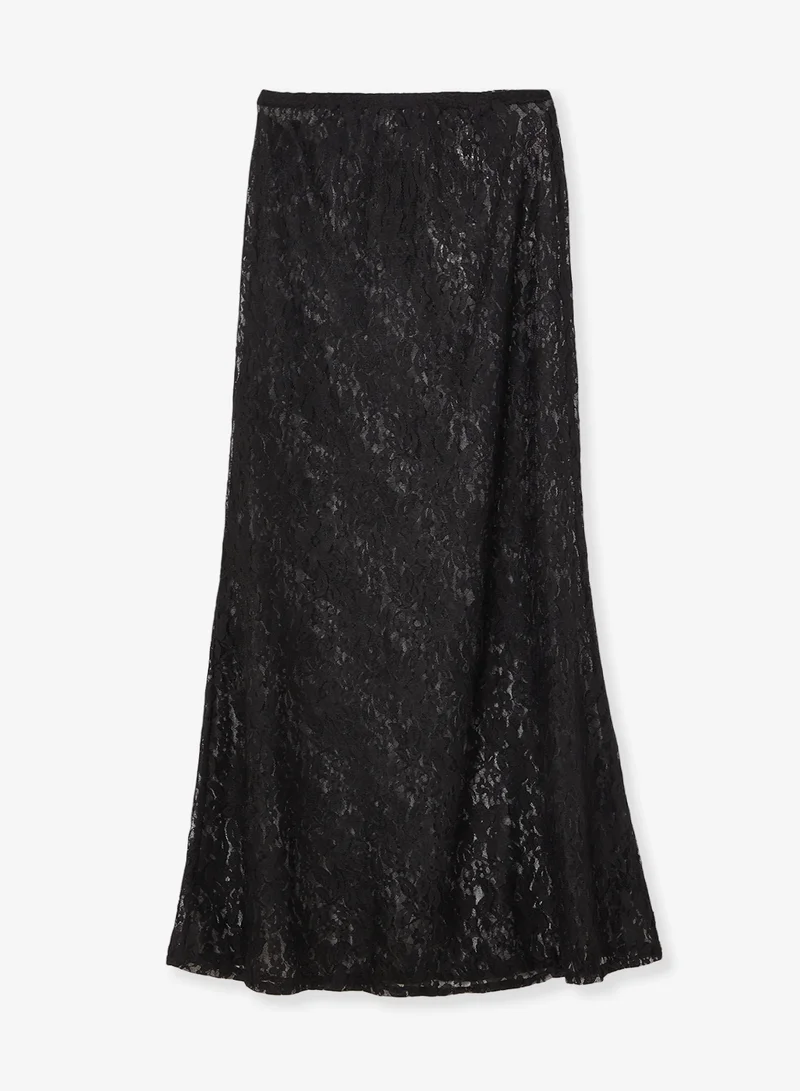 Ginger  Sheer Lace Maxi Skirt for Women | Best Price UAE