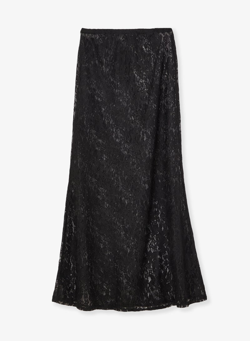 جينجر تنورة ماكسي دانتيل شفافة - Image 5