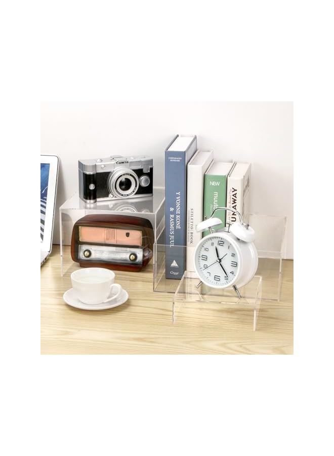 The Bros 3 Pack Acrylic Display Boxes Cube Riser, Food Display Stands for Party Buffet Risers Clear Cake Stand Acrylic Square Food Display Set Dessert Table Display Nesting Riser Jewelry Display Holder - Image 5