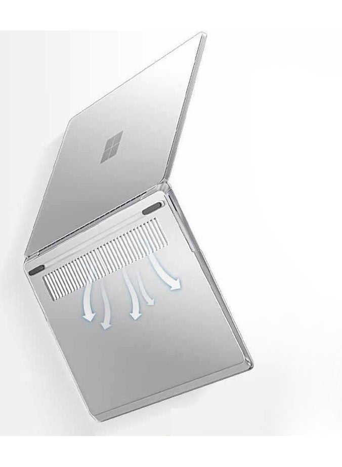 عام غطاء متوافق مع لاب توب مايكروسوفت سيرفيس 6 15 إنش 2024 - غطاء صلب غير لامع مقاوم للكسر - Image 2