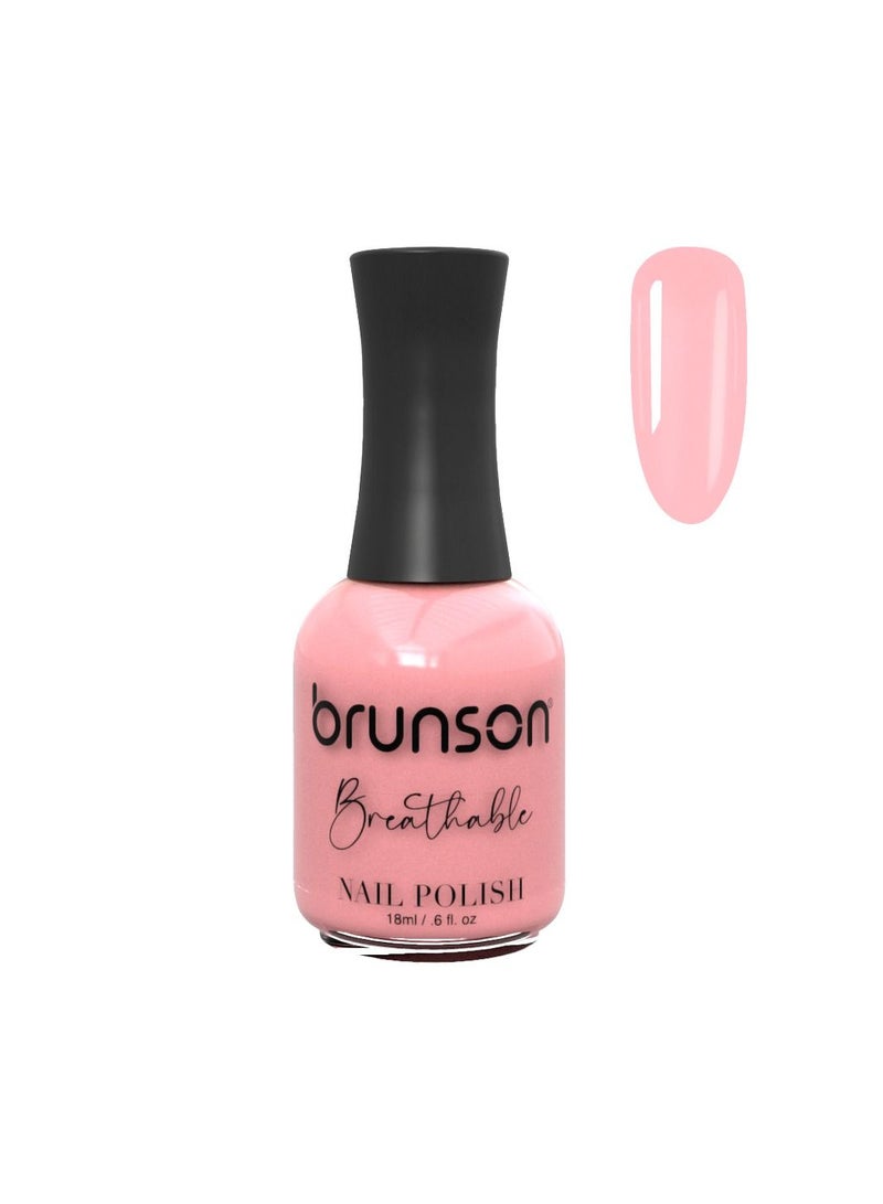 Brunson Breathable Nail Polish Halal Nail Lacquer Wudu friendly Quick Dry long lasting but easy peel off Glossy Shine Water Based Nail paint 18ml