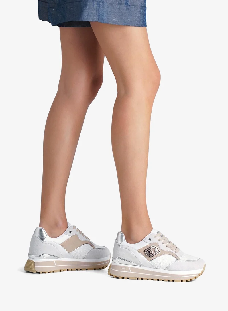 Liu Jo Platform sneakers with floral embroidery