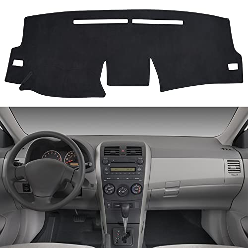 SPEEDWOW Dashboard Dash Board Cover Mat Carpet Compatible with Toyota Corolla 2009-2011 - Image 1