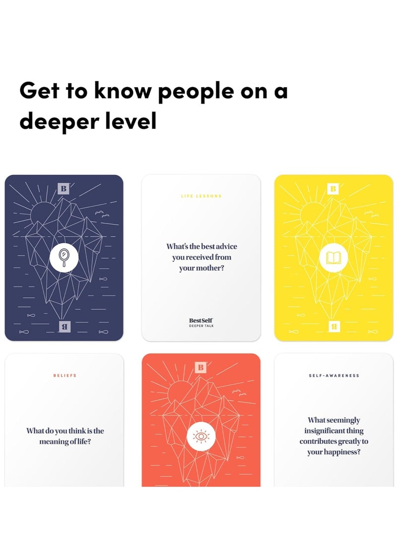 MAGIC VAULT - Conversation Starter Icebreaker Deeper Talk Deck by BestSelf ― Powerful Conversation Cards to Grow and Strengthen Relationships by Cultivating Open, Engaging and Meaningful Interactions ― 150 Prompts - Image 1
