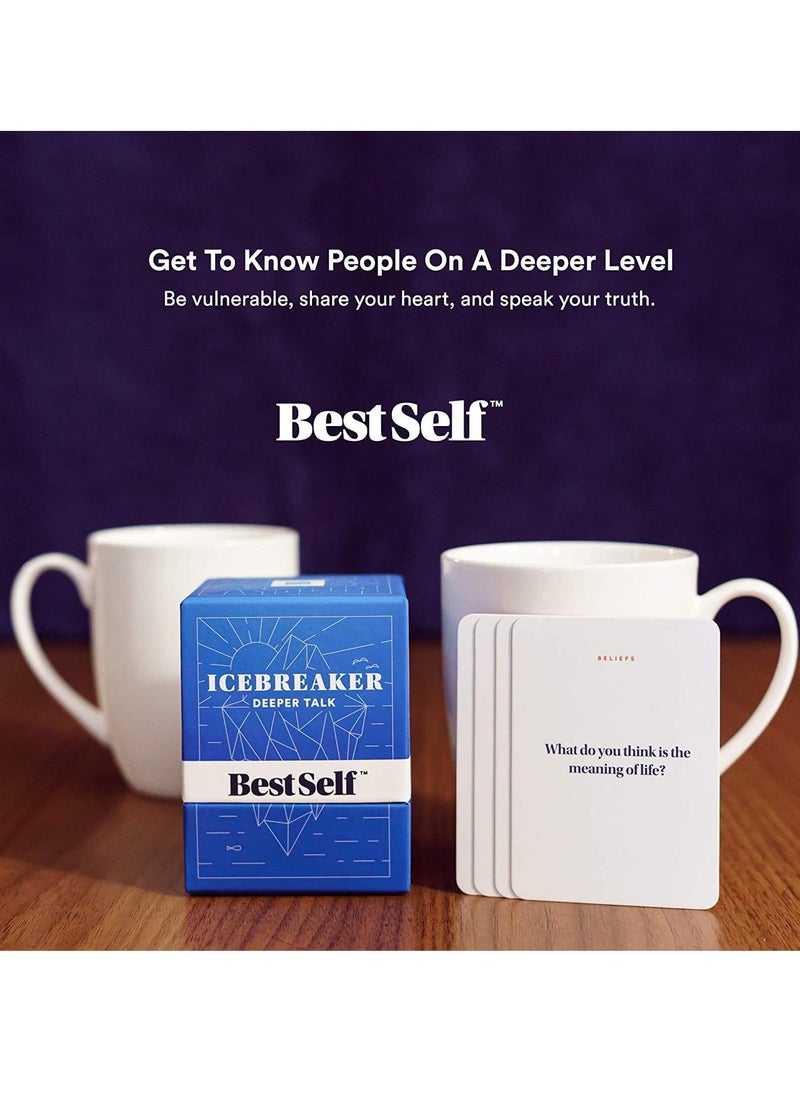 MAGIC VAULT - Conversation Starter Icebreaker Deeper Talk Deck by BestSelf ― Powerful Conversation Cards to Grow and Strengthen Relationships by Cultivating Open, Engaging and Meaningful Interactions ― 150 Prompts - Image 1
