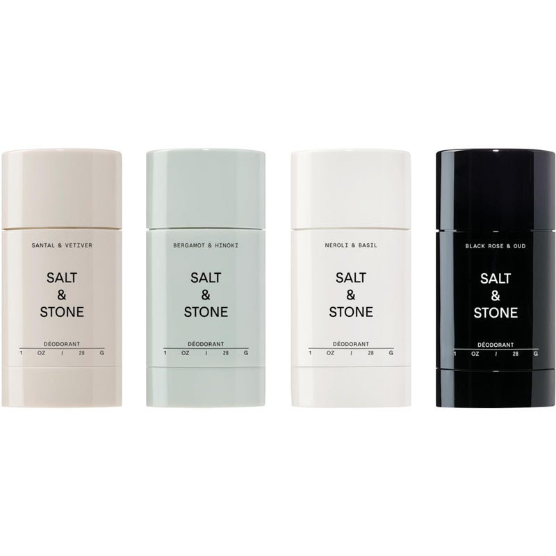 Salt & Stone Aluminum Free Deodorant | Extra Strength 48 Hour Protection for Women & Men | Made with Seaweed Extracts, Niacinamide & Prebiotics | Mini Deodorant Discovery Set - Image 1
