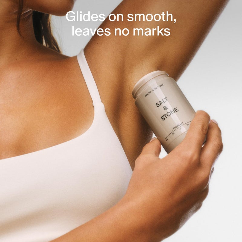 Salt & Stone Aluminum Free Deodorant | Extra Strength 48 Hour Protection for Women & Men | Made with Seaweed Extracts, Niacinamide & Prebiotics | Mini Deodorant Discovery Set - Image 4