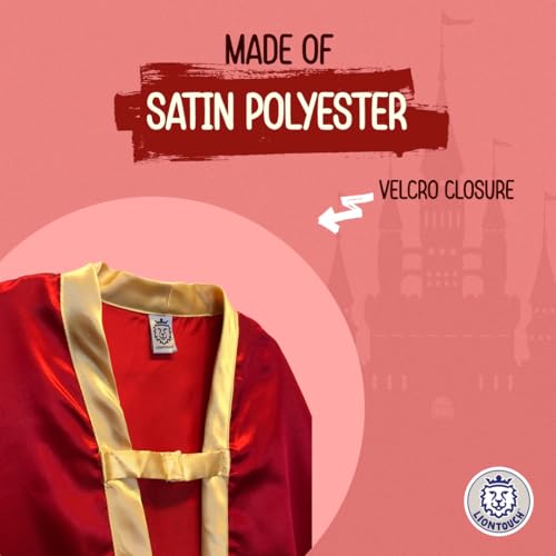 Liontouch - Noble Knight Cape for Boys, Red | Age 3-8 Years - One Size Fits All | Medieval Pretend Play Toy Cloak for Kids | Dress Up, Fancy Dresses, Cosplay & Royal Knight Costume Accessory - Image 4