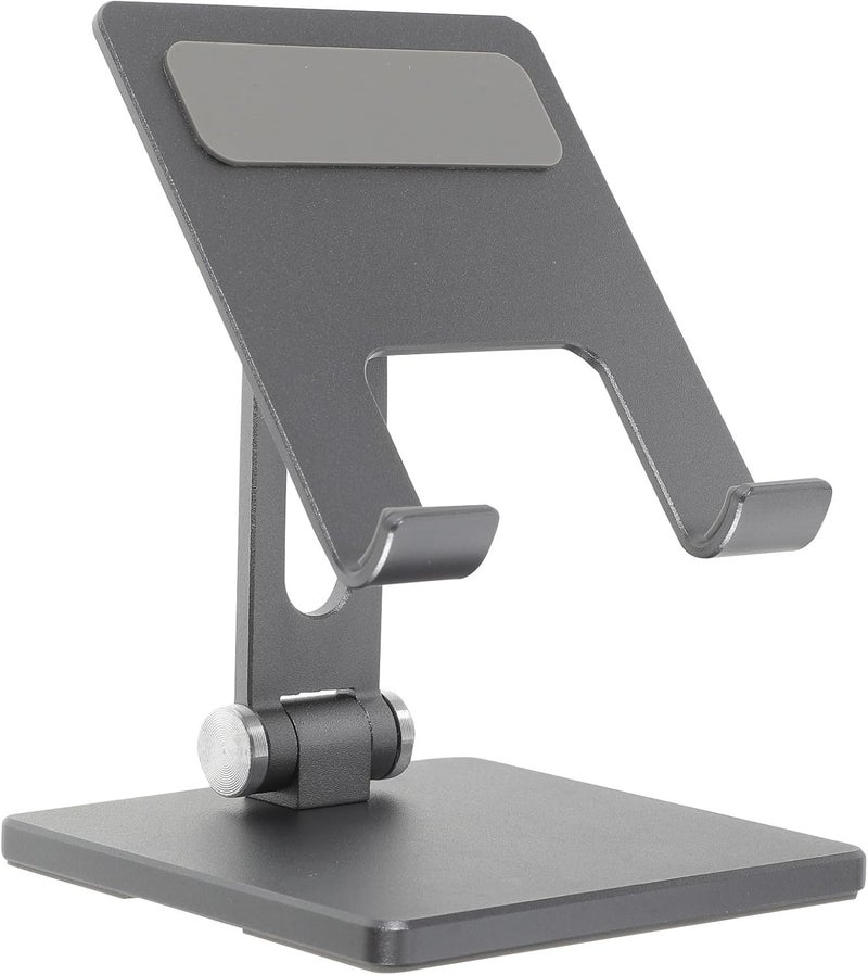 Adjustable Foldable Tablet Stand for Desk Stable Solid Tablet Holder Compatible with Ipad and Multi-Angle Viewing for Home and Office Use Space Gray Medium Size - Image 1