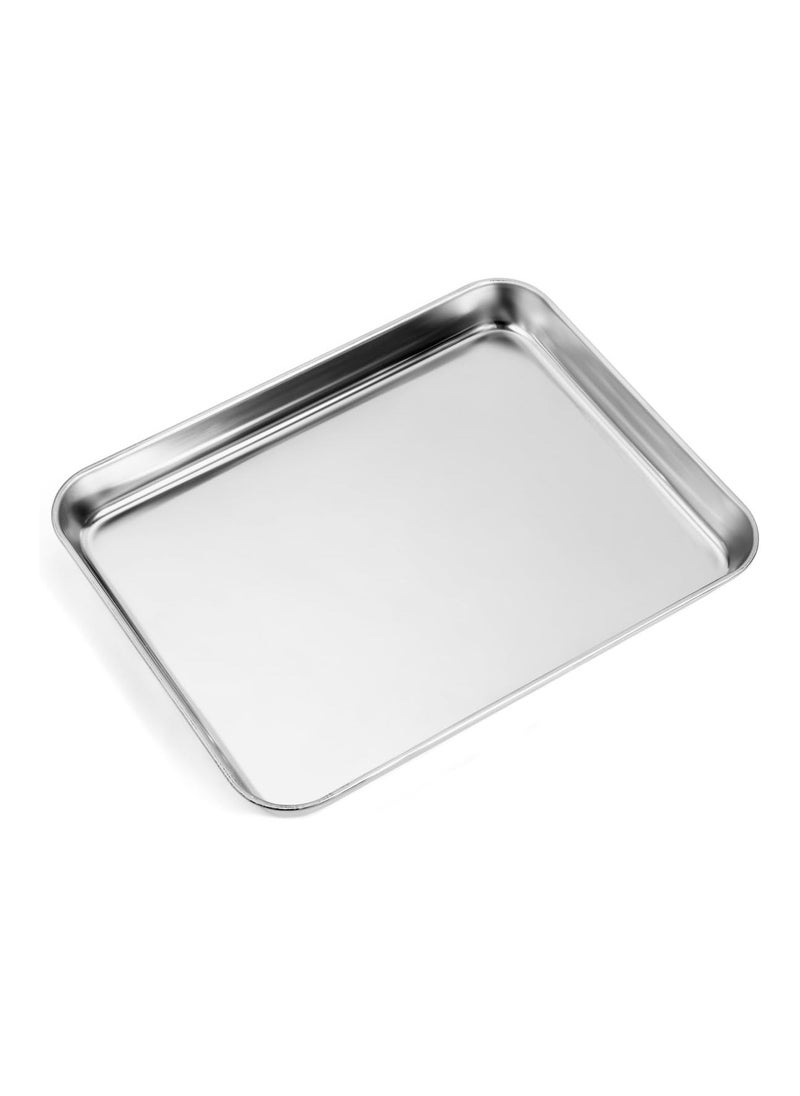 المفرج صينية ستانلس ستيل 18/8 مقاس 36x28x1.5 سم  - Image 1