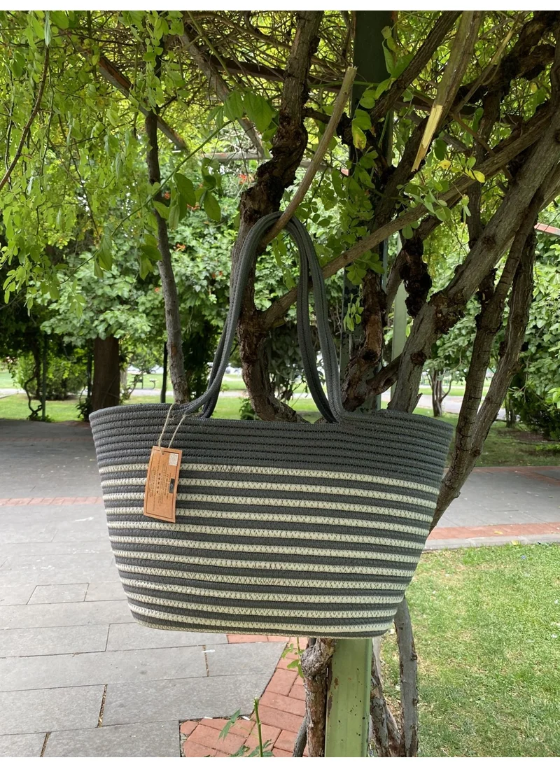 BDZ Deri Jute Straw Look Handbag Beach Bag Shoulder Bag