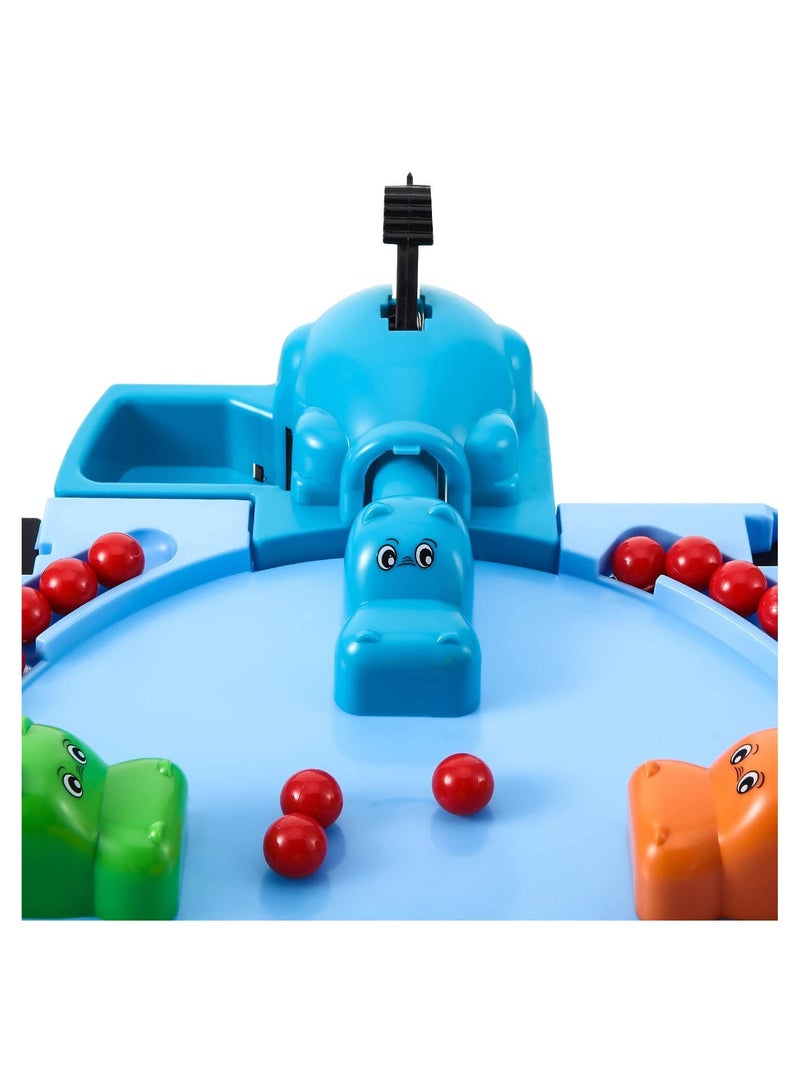 SYOSI 4 Player Family Game Set-Hungry Hippos Board Game, ntense Game of Quick Reflexes,Pre School Game for Kids, Multiplayer Board Game for School, Home, Camping - Image 2