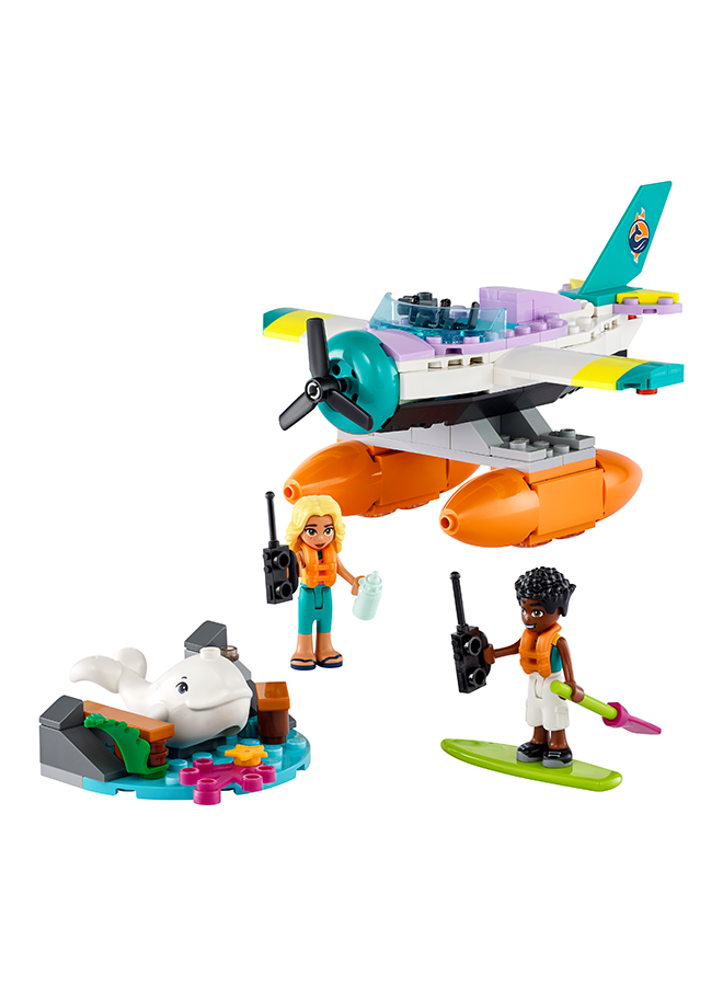 ليغو Friends Sea Rescue Plane 41752 Building Toy Set; Creative Fun for Ages 6+; Includes 2 Mini-Dolls and a Whale Character Plus Lots of Accessories; A Fun Gift for Kids Who Love Sea Life (203 Pieces)