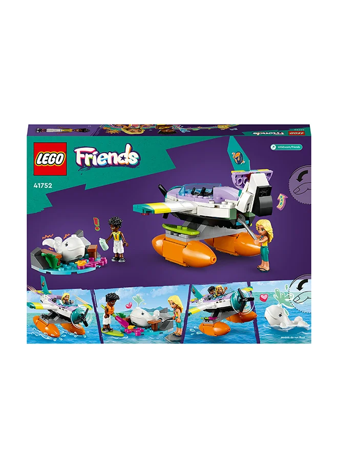 ليغو Friends Sea Rescue Plane 41752 Building Toy Set; Creative Fun for Ages 6+; Includes 2 Mini-Dolls and a Whale Character Plus Lots of Accessories; A Fun Gift for Kids Who Love Sea Life (203 Pieces)