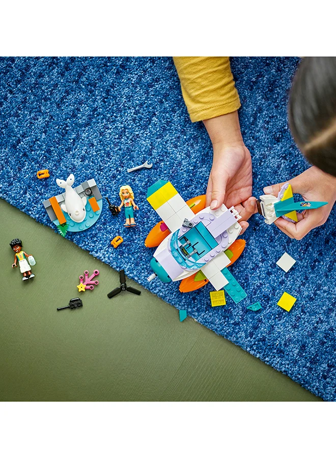 ليغو Friends Sea Rescue Plane 41752 Building Toy Set; Creative Fun for Ages 6+; Includes 2 Mini-Dolls and a Whale Character Plus Lots of Accessories; A Fun Gift for Kids Who Love Sea Life (203 Pieces)