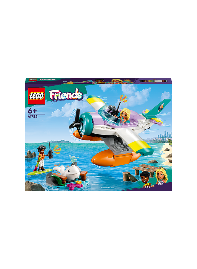 LEGO Friends Sea Rescue Plane 41752 Building Toy Set; Creative Fun for Ages 6+; Includes 2 Mini-Dolls and a Whale Character Plus Lots of Accessories; A Fun Gift for Kids Who Love Sea Life (203 Pieces) - Image 2