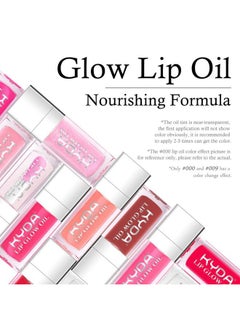 KYDA Hydrating Lip Glow Oil, Clear to Pink, Color Change Effect, Moisturizing Transparent Plumping Lip Oil Tinted for Lip Care and Dry Lips  - Image 2