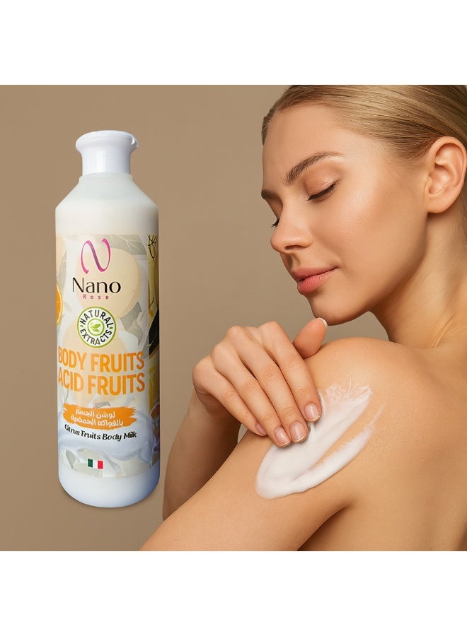 نانو لوشن مرطب للجسم برائحة الفواكه الحمضية والحمضيات من بودي فروتس، 500 مل - Image 2